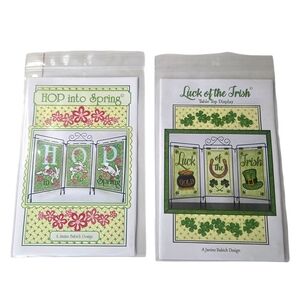 Janine Babich Machine Embroidery Table Top Display Patterns HOP Into Spring